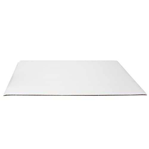 O'Creme White-Top Square Corrugated Cake Board Disposable Cake Plate Platter 16 Inch x 16 Inch, Pack of 10 - size: 16" x 16"
