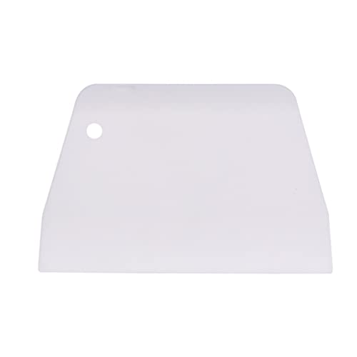 Tofficu 1pc Plastic Cake Scraper Non-Stick Icing Smoother Dough Scraper Cake Edge Tools for Bakery Pastry Kitchen Baking Supplies - size: 13.3cm*9cm*0.1cm