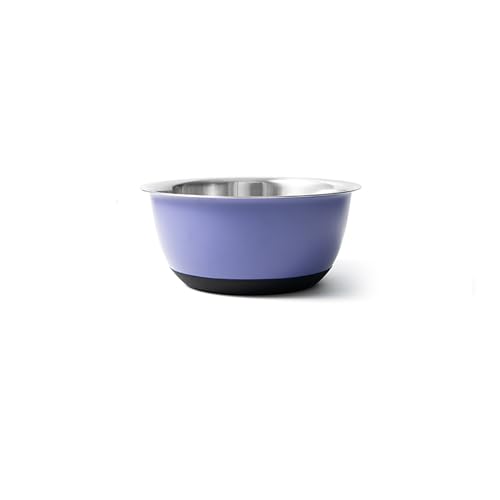 Fox Run Stainless Steel Mixing Bowl, 4.25 Quart Purple Mixing Bowl - color: Purple, size: 4.25 Quart