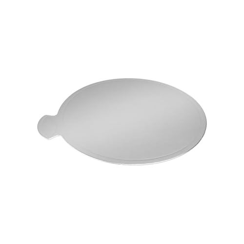 50 Pcs Mini Cake Boards, 3.1 Inch Mousse Cake Boards Cake Base for Mini Cake Dessert Mousse Cake Chocolate Cake (Silver) - color: Silver, size: Small Round-50Pcs
