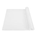 Thick Silicone Counter Mat Large 23.4x15.6" for Kitchen Countertop Crafts - color: White Translucent