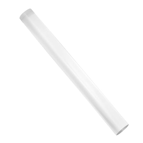 pson 2PCS Clear Polymer Clay Roller, Non-Stick Rolling Pin Acrylic Tube, Thickness Rings Clay Tools for DIY Crafts/Art Supplies (19.5 * 2cm)