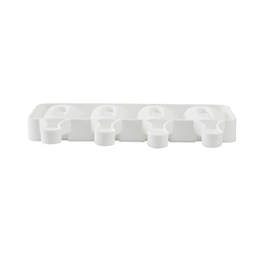 Restaurantware White Silicone Popsicle Mold, 4 Cavities, Cylinder, 1 Ct - size: 1 Count, style: Cylinder