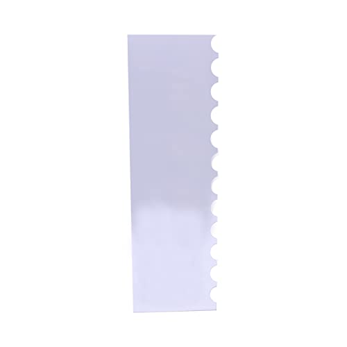 PME Tall Patterned Edge Side Scraper for Cake Decorating - Scallop (PS64) - style: Scallop