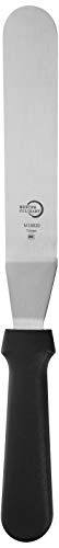 Mercer Culinary Offset Spatula, 8 Inch, Stainless Steel, 8" x 1 3/8" (20.3 x 3.5 cm), Black - size: 8 in, style: Offset