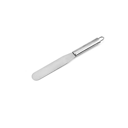 SEIWEI Cake Spatula Straight Palette Knives Smooth Icing Spatula Cupcake Cakes Decorating Home kitchen Baking Tool Silver (15.24cm/6inch) - size: 15.24cm/6inch