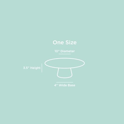 THE Cake Stand, 10 Inch Ceramic Pedestal Dessert Stand, Periwinkle - color: Periwinkle