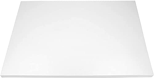 O'Creme Cake Drum Board Quarter Sheet 1/2 Inch Thick, Pack of 5 - color: White, size: Quarter
