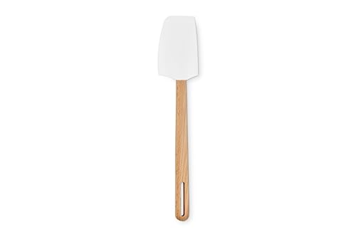 Le Creuset Silicone Signature Medium Spatula, White - color: White, style: Medium Spatula