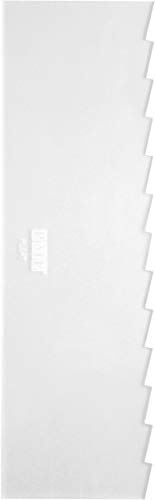 PME Pleat Patterned Side Scraper for Cake Decorating-10 inches, Acrylic, - style: Pleat
