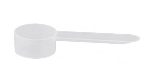 1/4 Teaspoon (1.25 mL) Short Handle Plastic Measuring Spoon for Coffee, Protein Powder, Pet Food, Spices, Grains, Dry Goods – Food-Grade BPA-Free (Pack of 1) - size: 1.25 mL | 1/4 Teaspoon