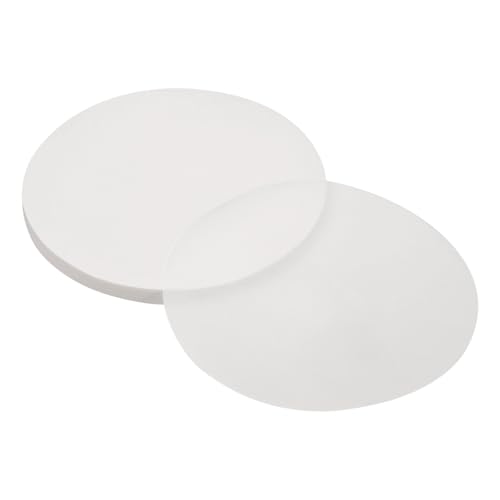 uxcell 100Pcs Parchment Paper Rounds 5 Inch, Round Parchment Paper Non Stick for Baking Small Cakes, Separating Frozen Meat, Toaster Oven, White