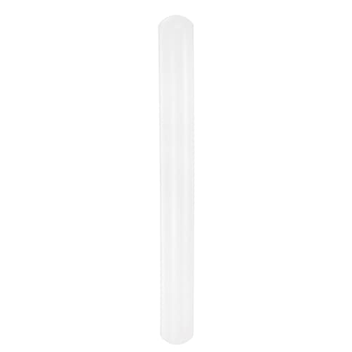 HARFINGTON Fondant Rolling Pin PP 30cm x 2.5cm Non Stick for Baking White - size: 11.81 Inch x 0.98 Inch