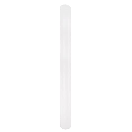 HARFINGTON Fondant Rolling Pin PP 50cm x 2.5cm Non Stick for Baking White - size: 19.69 Inch x 0.98 Inch