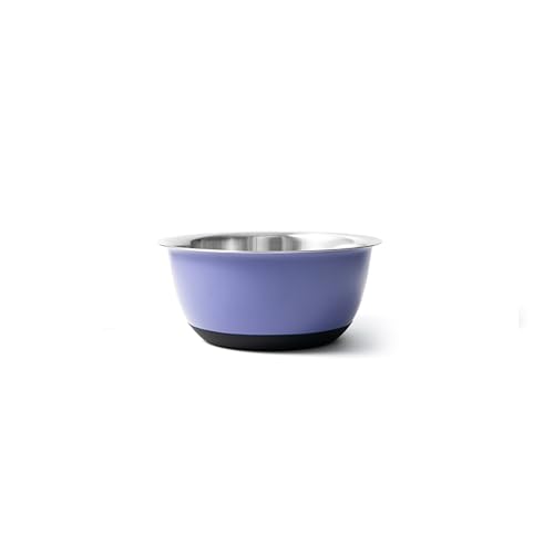 Fox Run Stainless Steel Mixing Bowl, 2.75 Quart Purple Mixing Bowl - color: Purple, size: 2.75 Quart