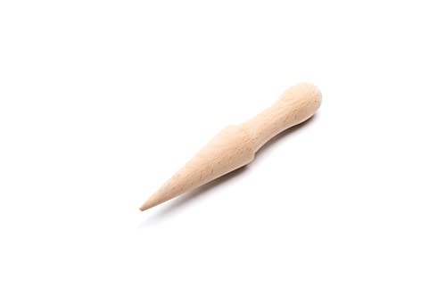 Fox Run Wooden Pizzelle Roller, Krumkake Pastry Tool, Waffle Ice Cream Cone Roller, 8.25 inches, Beechwood