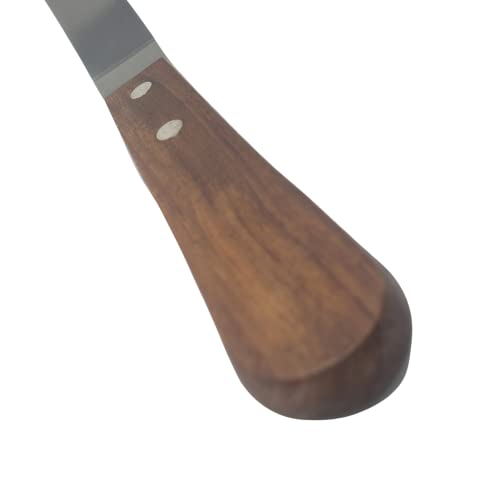 Professional Cake Decorating Tools - Stainless Steel 6.5" Offset Cake Spatula - Icing Spatulas with Wood Handle (6.5 inch) - size: 6.5 inch (Single)
