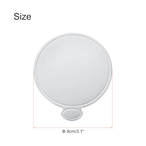 uxcell 200pcs Mini Cake Boards, Mousse Cake Cardboards Round Cake Bases Plates Cupcake Dessert Displays Base Tray for Cupcakes, Cakes, Pastries Base - Grease Proof (Silver Tone) - color: Silver Tone, size: 8 cm/3.1 inch