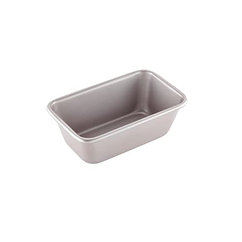 CHEFMADE 1LB Rectangle Loaf Pan, Non-Stick Oblong Bread and Meat Bakeware for Oven Baking (Champagne Gold) - size: 02 - 4" x 7" x 2"