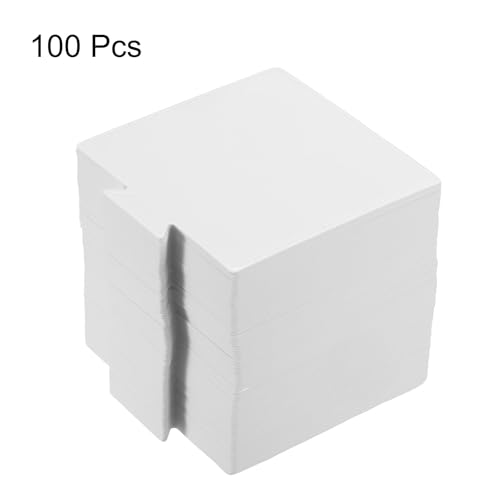 uxcell 100pcs Mini Cake Boards, Mousse Cake Cardboards Square Cake Bases Plates Cupcake Dessert Displays Base Tray for Cupcakes, Cakes, Pastries, Dessert Base - Grease Proof (White) - color: White, size: 3.6 x 3.3 inch