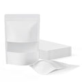 FireKylin 100 Pcs Resealable Bags, Matte Window, Paper, White,5.5 x 7.9 in - color: White, size: 5.5"x 7.9"