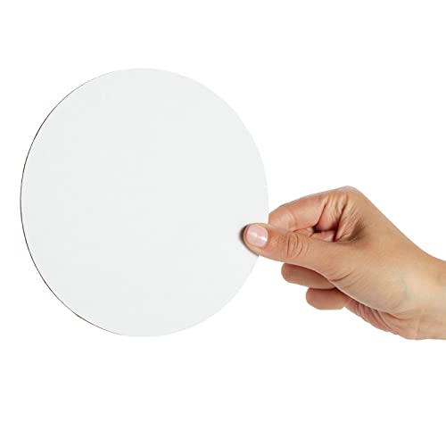 Juvale 6 Inch Round Cake Board - Cake Boards 6 Inch for Display - Disposable Tray Base for Easy Cleanup - Versatile Cardboard Circles for Crafts - 12 Pack, White