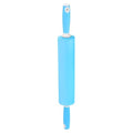 HARFINGTON Silicone Rolling Pins for Baking 20.5 Inch Rubber Handle Non-Stick Rolling Pin Small Roller Playdough Rolling Pins for Dough Pizza Pastry Fondant Kitchen, Blue - color: Blue