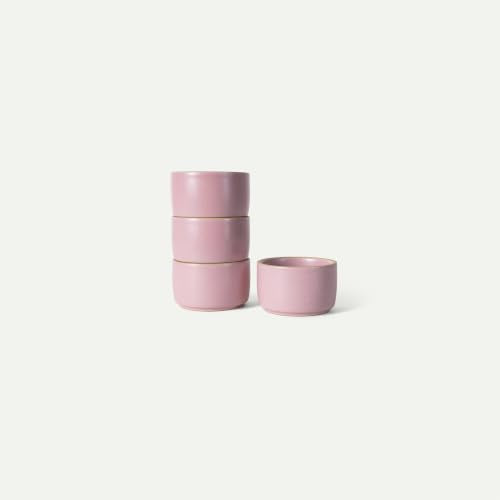 Mora Micro Ramekins Set of 4, 6oz Ceramic Pottery Baking Dishes - Microwave, Oven and Dishwasher Safe - Dawn - color: Dawn, size: Micro