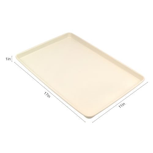 David Burke 17x11 Cookie Sheet with Chrome Cooling Rack – Carbon Steel, PFTE & PFOA Free, Oven Safe, Non-Toxic, Perfect for Baking and Roasting – Cream - color: Cream, size: 17x11" Cookie Sheet w/ Cooling Rack
