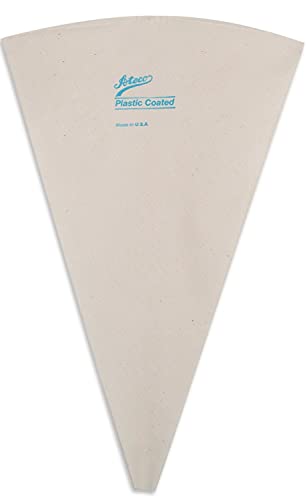 Ateco Plastic Coated Canvas Decorating Bag, 14-Inch, Reusable, Made in USA, White - size: 14-Inch