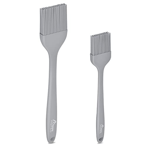 HOTEC Silicone Basting &Pastry Brushes, Grey 2 - color: Grey 2