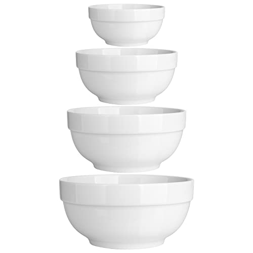 DOWAN Serving Bowls, Nesting Mixing Bowl Set (64/42/28/12 OZ) - size: 64/42/22/12 OZ