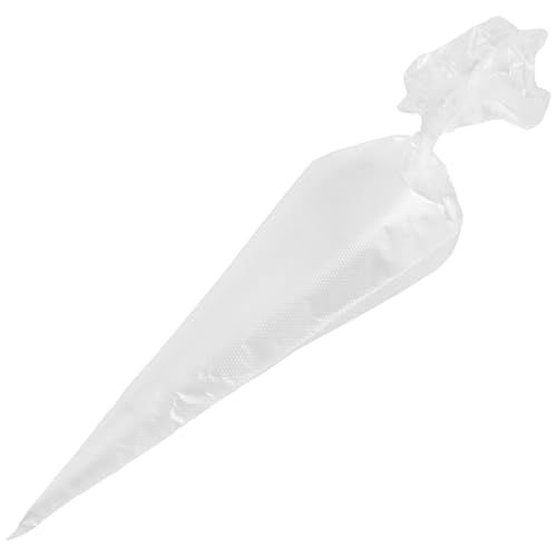 JAPCHET 400 PCS 21 Inch Large Piping Bags, Disposable Clear Plastic Pastry Bags, Thickened Cake Decorating Bag for Dessert, Pastry, Cupcake, Cookies