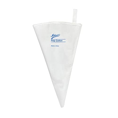 Ateco 3816 Pack of 1 Poly-Cotton Pastry and Decorating Bag, 15.75-Inch, White - size: 15.75-Inch, style: Pack of 1