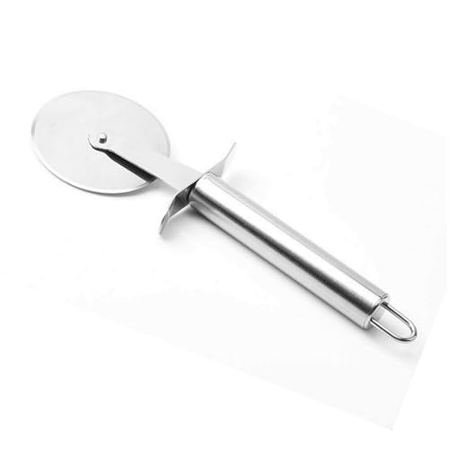 2-in-1 Food Masher Tool with Cutter Wheel – Multipurpose Kitchen Press for Vegetables Dough Garlic and Pastry Prep