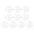 Cabilock Transparent Ball Shape Cake Container 6-Inch Portable Round Plastic Dessert Carrier Dome for Mousse Cake Storage 10-Pack - size: 500ml