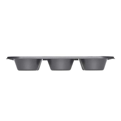 Chicago Metallic Professional 6-Cup Non-Stick Muffin Pan, Make up to 6 large muffins, cupcakes, quiches, egg cups, and more,14-Inch-by-10.25-Inch - size: 6-Cup, style: 6-Cup Muffin Pan