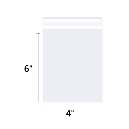 4" x 6" (200 Count) Clear Small Cellophane Bags - color: (200 Count)