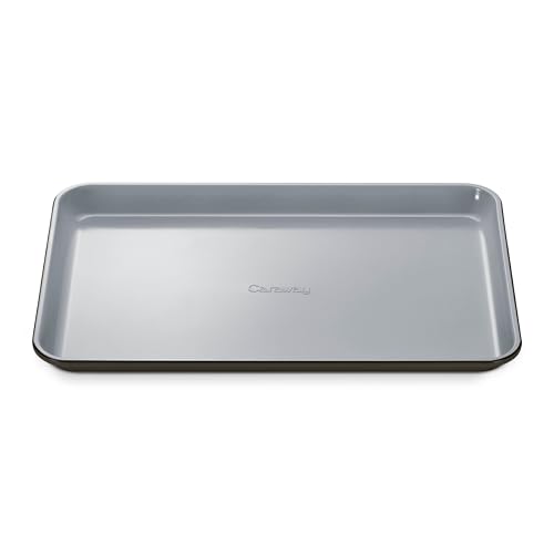 Caraway Non-Stick Ceramic-Coated 15" x 10" Baking Sheet - color: Black, size: Medium 10" x 15"