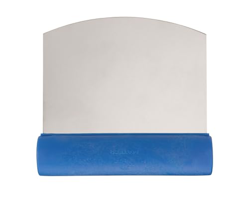 Matfer Bourgeat Stainless Steel Bench Scraper & Multi-Purpose Dough Cutter, Curved Edge, Rigid Edge - color: Rigid, size: Curved Edge