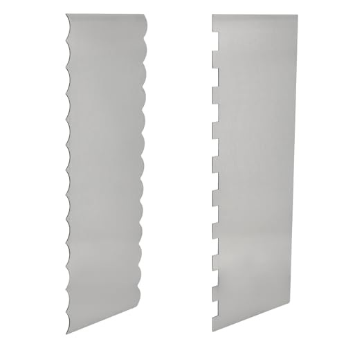 Cake Scraper, 2 Pack, 8.6 Inch, Stainless Steel