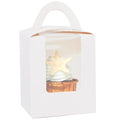 Bakepacker Auto-pop up Cupcake Boxes, White, 3.7 x 3.7 x 4.3 inch 25 Count - color: White, size: 3.7x3.7x4.3inch/25packs