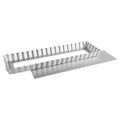 Fat Daddio's PFT-1375 Rectangle Fluted Tart Pan, 13.75 x 4.25 Inch - size: 13.75 x 4.25 Inch