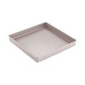 CHEFMADE 11-Inch Baking Sheet Pan, Non-Stick & Dishwasher Safe Square Jelly Roll Bakeware for Oven Roasting Meat Bread Battenberg Pizzas Pastries 11.2" x 11.2" x 1.4" (Champagne Gold) - size: 11.2" x 11.2" x 1.4"