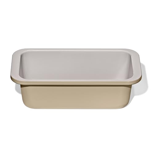 OXO Good Grips Non-Stick Pro Ceramic Coated Metal Bakeware 1Lb Loaf Pan – Biscuit (Pack of 6) - color: Biscuit, size: Loaf Pan (Pack of 6)
