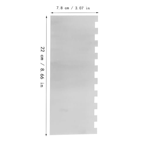 1 Piece 8.6 inche Stainless Steel Cake Scraper, Metal Cake Scraper - color: Style 1