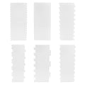6 Pcs Cake Scraper Set, for Baking, Decorating - size: 6 Pcs