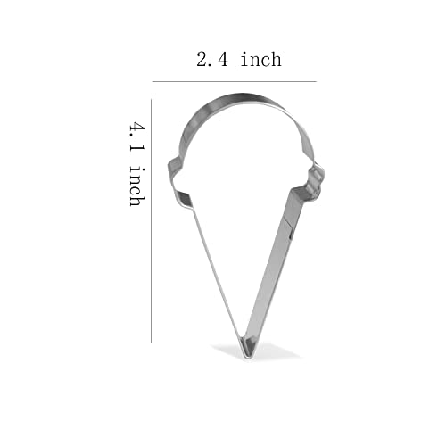Keewah Ice Cream Cookie Cutter - 4.1 x 2.4 inch - Stainless Steel