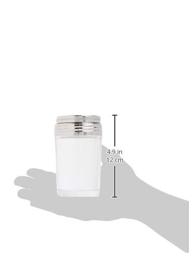 Norpro Shaker Cup Glass Adjustable Pizzeria Style Pepper/Salt/Cheese/Spice 5.25"