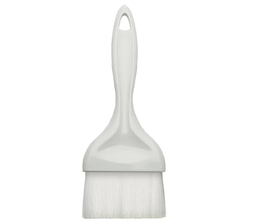 Soro Essentials- 3" Flat Nylon Pastry Basting Brush with Plastic Handle- Basting Baking Brush for Butter Oil Glazes BBQ Sauce Marinades & Grilling - size: 3 Inch